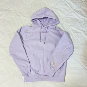glossier lavender hoodie limited edition